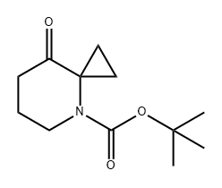 8-氧代-4-氮杂螺[2.5]辛烷-4-羧酸叔丁酯 结构式