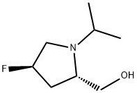 ((2S,4R)-4-氟-1-异丙基吡咯烷-2-基)甲醇 结构式