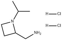 (1-异丙基氮杂环丁烷-2-基)甲胺二盐酸盐 结构式