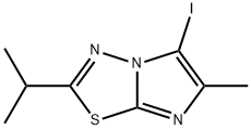 5-碘-6-甲基-2-(1-甲基乙基)咪唑并[2,1-B]-1,3,4-噻二唑 结构式