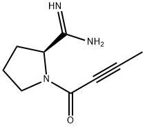 (2S)-1-(1-Oxo-2-butyn-1-yl)-2-pyrrolidinecarboximidamide 结构式