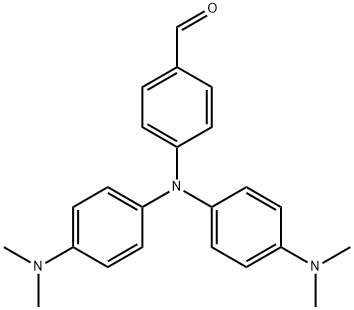 BENZALDEHYDE, 4-[BIS[4-(DIMETHYLAMINO)PHENYL]AMINO]- 结构式