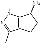 (R)-3-甲基-1,4,5,6-四氢环戊[C]吡唑-6-胺 结构式