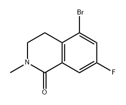 1(2H)-Isoquinolinone, 5-bromo-7-fluoro-3,4-dihydro-2-methyl- 结构式