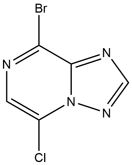 8-溴-5-氯[1,2,4]三唑[1,5-A]吡嗪 结构式