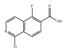 1-氯-5-氟异喹啉-6-羧酸 结构式