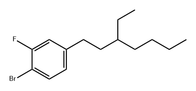 1-溴-4-(3-乙基庚基)-2-氟苯 结构式