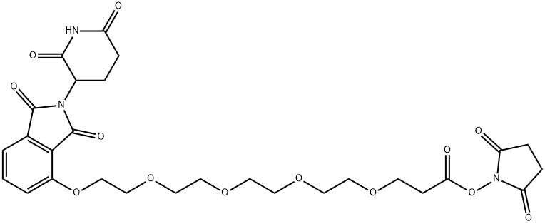 Thalidomide-O-PEG4-NHS ester 结构式