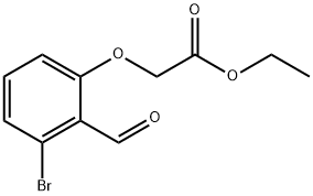 Acetic acid, 2-(3-bromo-2-formylphenoxy)-, ethyl ester 结构式