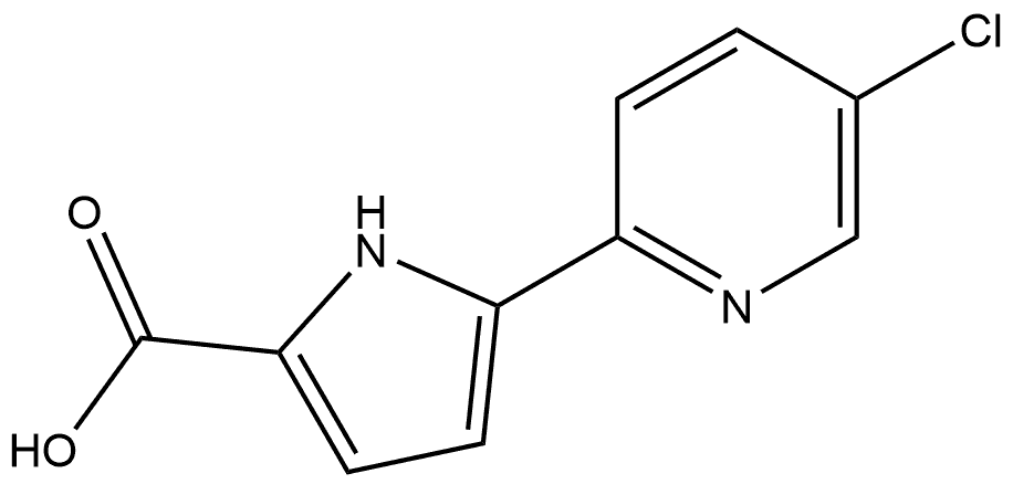 5-(5-氯吡啶-2-基)-1H-吡咯-2-羧酸 结构式