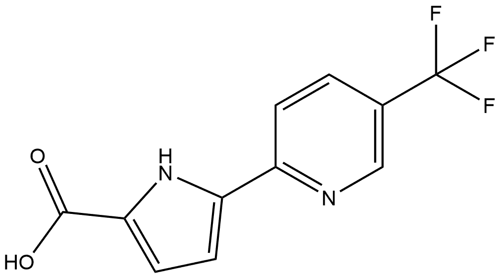 5-(5-(三氟甲基)吡啶-2-基)-1H-吡咯-2-甲酸 结构式