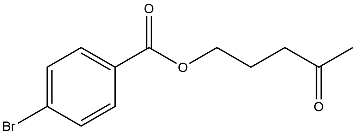 4-Oxopentyl 4-bromobenzoate 结构式