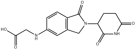 (2-(2,6-二氧代哌啶-3-基)-1-氧代异吲哚啉-5-基)甘氨酸 结构式
