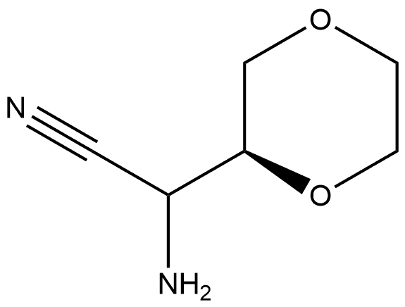 2-氨基-2-((S)-1,4-二噁烷-2-基)乙腈 结构式