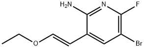 (E)-5-溴-3-(2-乙氧基乙烯基)-6-氟吡啶-2-胺 结构式