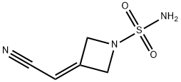 1-氮杂环丁烷磺酰胺,3-(氰基亚甲基)- 结构式