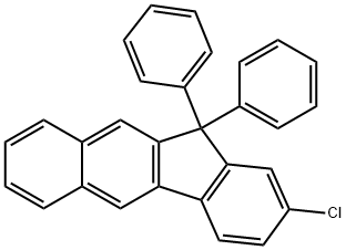 2-氯-11,11-二苯基-11H-苯并芴 结构式