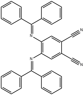 4,5-双(苯亚甲基氨基)苯-1,2-二腈 结构式