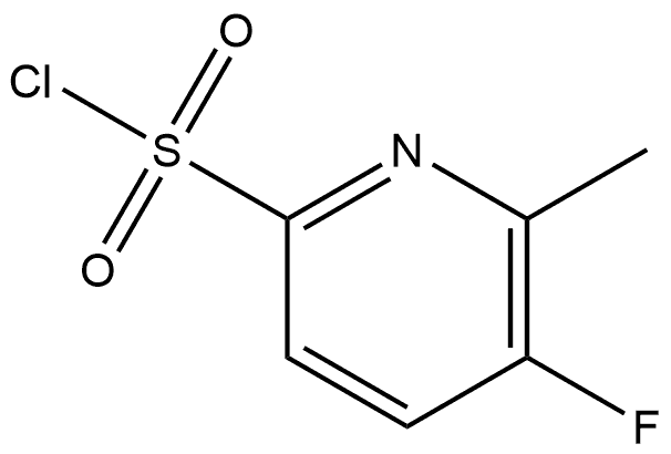 5-氟-6-甲基吡啶-2-磺酰氯 结构式