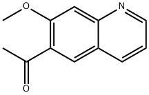 1-(7-甲氧基喹啉-6-基)乙-1-酮 结构式
