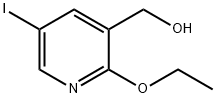 (2-乙氧基-5-碘吡啶-3-基)甲醇 结构式