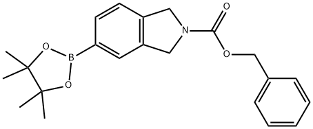 2-CBZ-5-异吲哚啉硼酸频哪醇酯 结构式