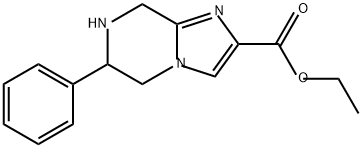 Imidazo[1,2-a]pyrazine-2-carboxylic acid, 5,6,7,8-tetrahydro-6-phenyl-, ethyl ester 结构式