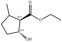 (1R,2R)-2-羟基-5-甲基环戊烷-1-羧酸乙酯 结构式