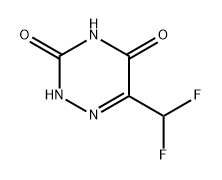 1,2,4-Triazine-3,5(2H,4H)-dione, 6-(difluoromethyl)- 结构式