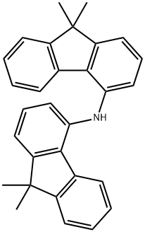N-(9,9-二甲基-9H-芴-4-基)-9,9-二甲基-9H-芴-4-胺 结构式