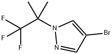 4-溴-1-(1,1,1-三氟-2-甲基丙-2-基)-1H-吡唑 结构式