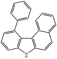 7H-BENZO[C]CARBAZOLE, 11-PHENYL- 结构式