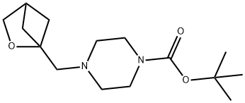 tert-butyl 4-({2-oxabicyclo[2.1.1]hexan-1-yl}methyl)piperazine-1-carboxylate 结构式