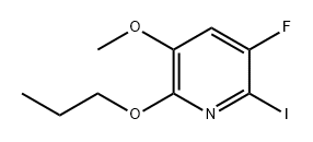 3-氟-2-碘-5-甲氧基-6-丙氧基吡啶 结构式