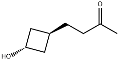 TRANS-4-(3-羟基环丁基)-2-丁酮 结构式