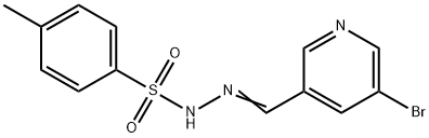 (E)-N'-((5-bromopyridin-3-yl)methylene)-4-methylbenzenesulfonohydrazide 结构式