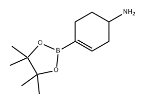 4-(4,4,5,5-四甲基-1,3,2-二氧硼杂环戊烷-2-基)环己-3-烯-1-胺 结构式