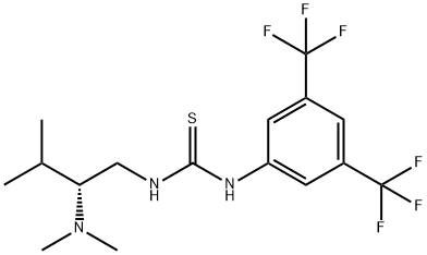 (R)-1-(3,5-双(三氟甲基)苯基)-3-(2-(二甲基氨基)-3-甲基丁基)硫脲 结构式