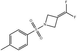 Azetidine, 3-(difluoromethylene)-1-[(4-methylphenyl)sulfonyl]- 结构式
