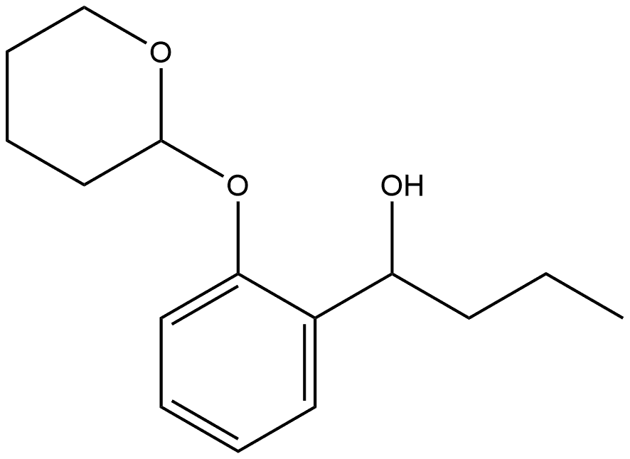 α-Propyl-2-[(tetrahydro-2H-pyran-2-yl)oxy]benzenemethanol 结构式