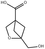 1-(Hydroxymethyl)-2-oxabicyclo[2.1.1]hexane-4-carboxylic acid 结构式