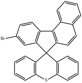 9-溴螺[7H-苯并[C]芴-7,9′-[9H]硫杂蒽] 结构式