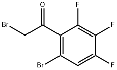 2-Bromo-1-(6-bromo-2,3,4-trifluorophenyl)ethanone 结构式