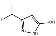 3-(二氟甲基)-1H-吡唑-5-醇 结构式