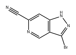 3-溴-1H-吡唑并[4,3-C]吡啶-6-甲腈 结构式