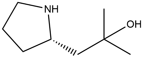 2-Pyrrolidineethanol, α,α-dimethyl-, (2S)- 结构式