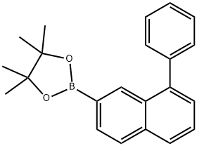 8-苯基-2-萘硼酸频哪醇酯 结构式