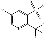 5-溴-2-(三氟甲基)-3-吡啶磺酰氯 结构式