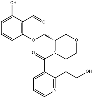 化合物 OSIVELOTOR 结构式