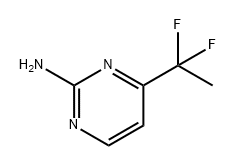 4-(1,1-二氟乙基)嘧啶-2-胺 结构式